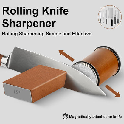 Rolling Knife Sharpener™ - 15° & 20° Kitchen Tool