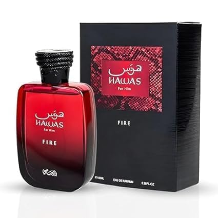 Rasasi Hawas Fire Eau de Parfum for Men – Intense Fresh & Spicy Fragrance 100ml