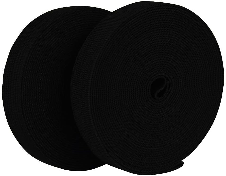 Gigi Crafts Black Elastic Band 0.6" x 5 yds (2 Pack)