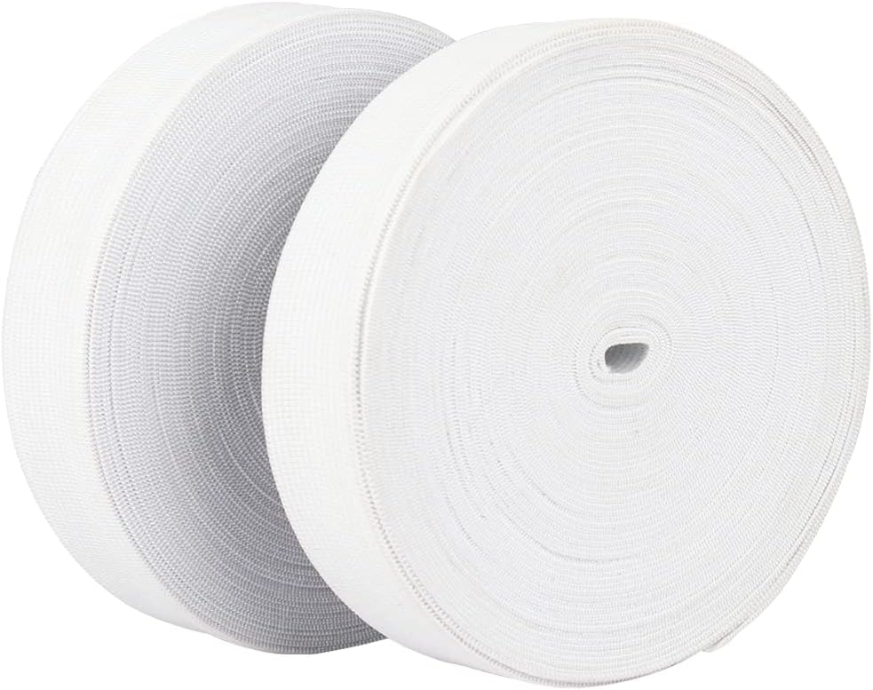 Gigi Crafts White Elastic Band 0.6" x 5 yds (2 Pack)