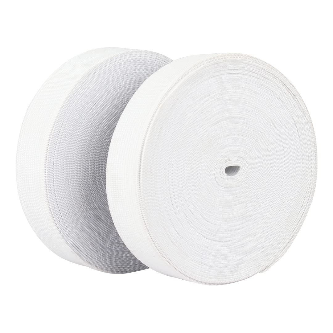 Gigi Crafts White Elastic Band 1" x 11 yds (2 Pack)