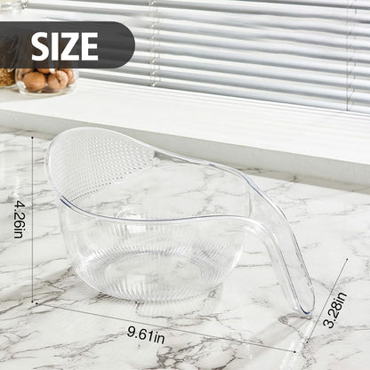 2-in-1 Rice Washer & Strainer Bowl - Multifunctional Drain Basket