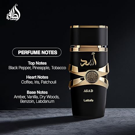 Lattafa Asad Eau de Parfum for Men – Long Lasting Arabian Fragrance 100ml
