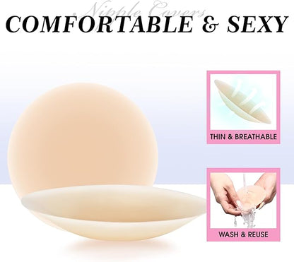 Silicone Nipple Covers for Women – Reusable, Waterproof, with Storage Case